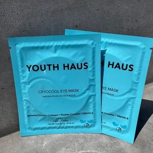 Youth Haus Cryocool Eye Mask Collagen Peptide‎ Vitamin E Under Eye Mask